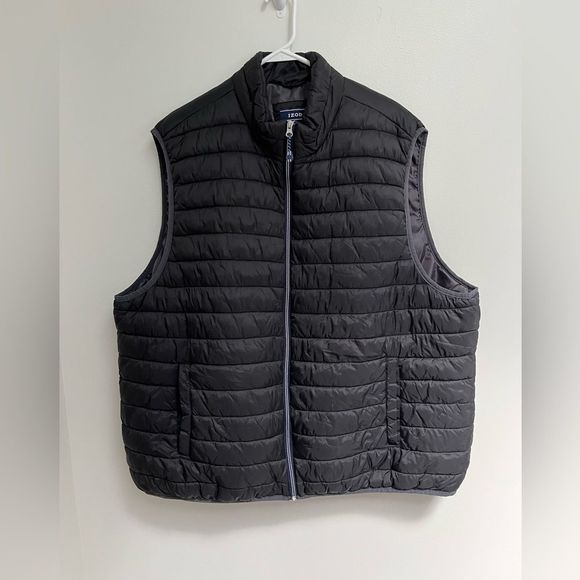 IZOD men’s black puffer vest, big and tall GUC size 2XL - Picture 2 of 9
